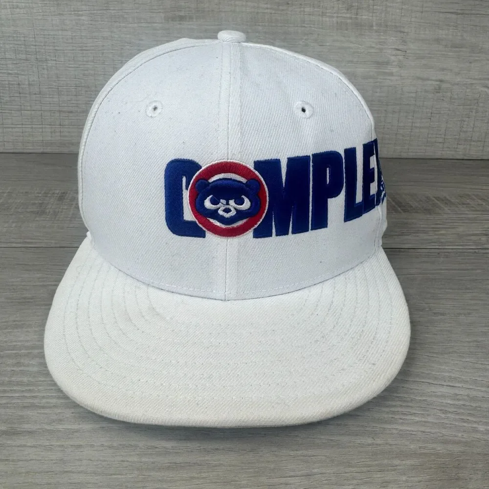 New Era 9Fifty Chicago Cubs Cap Mens One Size White ComplexCon Snapback Hat